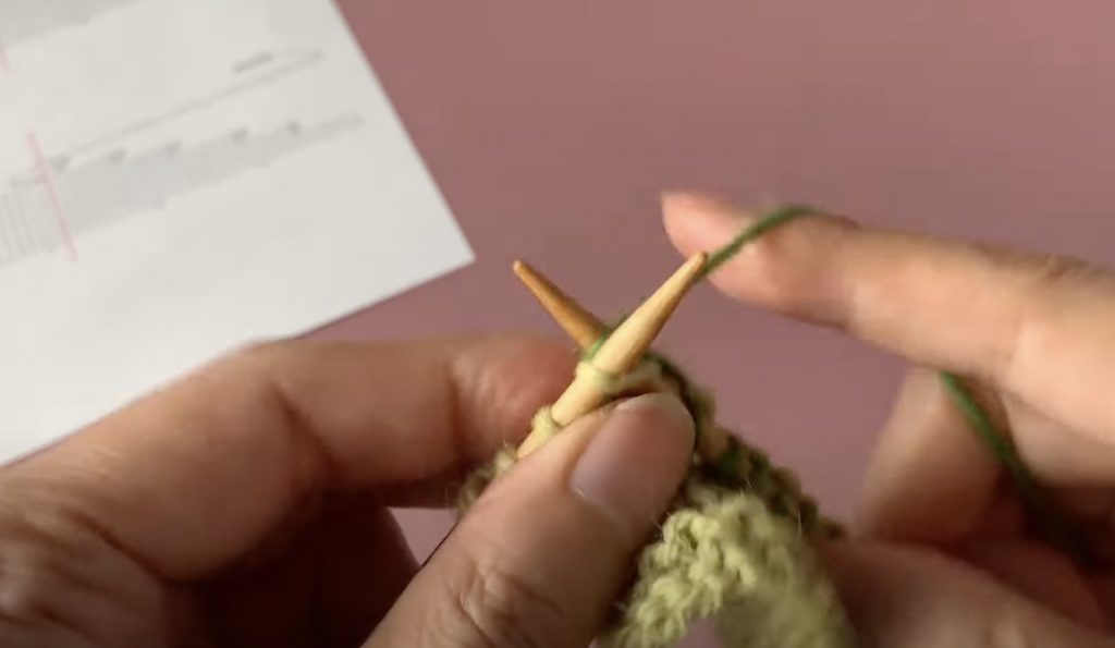 アメリカ式の編み方